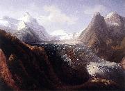Thomas Ender The Grossglockner with the Pasterze Glacier oil painting on canvas